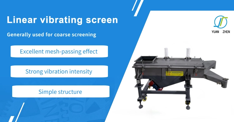 High Efficient Linear Vibrate Sifter Vibrating Screen