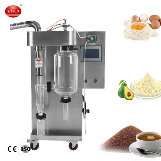 Mini máquina de secagem por pulverização centrífuga de alta velocidade Máquina de fabricação de leite em pó Whey Stevia Herb Lab Spray Dryer 2L 5L 10L