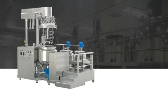 100L 200L 300L Misturador Emulsificador de Creme a Vácuo com Homogeneizador Preço da Máquina de Fazer Sabonete